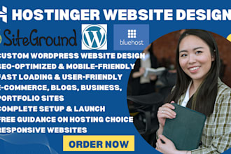 do wordpress website on bluehost siteground hostinger, namecheap godaddy website