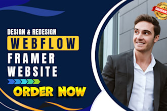 be your webflow expert, design webflow website, figma to webflow, framer
