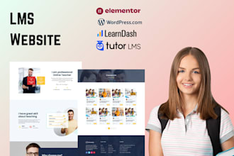 create elearning website wordpress lms website with learndash, tutor lms