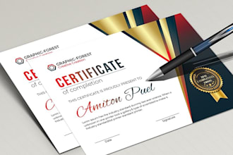 do custom certificate design diploma certificate award