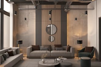 reception render, hotel room interior,commercial house, cgi car park, playground