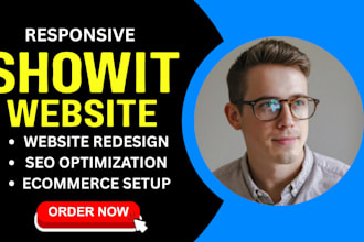 design, redesign and customize showit website or template