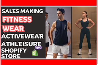 fitness wear activewear shopify store athleisure workout clothes website gym