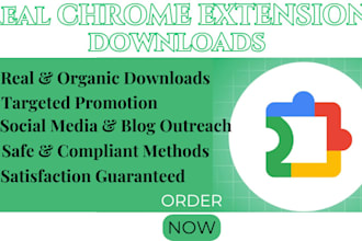 generate real chrome extension downloads, browser extension promotion chrome