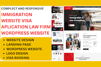 build immigration website visa application wordpress law firm visa agency