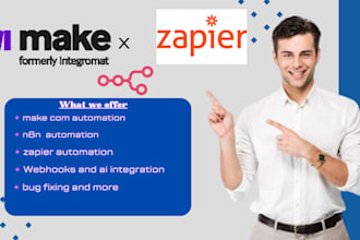 setup workflow automation, zapier, make com, IFTTT, pipedream, API, vapi ai n8n