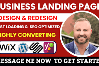 create and design highly converting wix landing page in hours with seo and speed