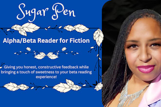 beta read your story with sugar smarts and supportive notes