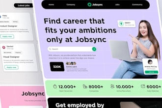 build a recruiting website job board portal website staffing hiring website