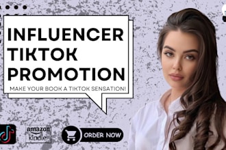 promote amazon kindle book on influencer booktok, tiktok
