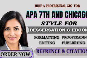 do apa 7th and chicago styles format ebook proofread citation textbook reference