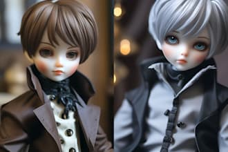 3d bjd doll jointed articulated puppet action figure flexi model for 3d printing
