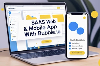 build saas, mobile, and web app with bubble io developer