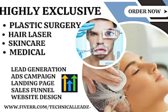 generate plastic surgery leads botox hair laser removal skincare bbl leads