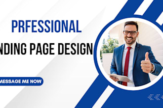 design a professional landing page using constant contact keap divi bitrix24