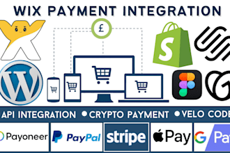 wix payment gateway integration API third party paypal stripe klarna crypto