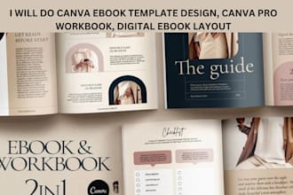 do canva ebook template design, canva pro workbook, digital ebook layout