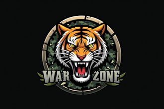 design warzone tiger logo with unlimited revisions