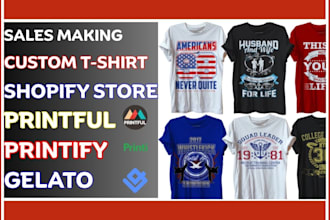 design sales making custom print on demand t shirt shopify store t shirt store