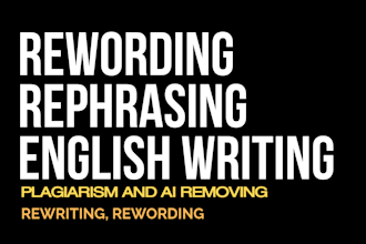 edit and rephrase your english writing