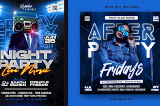 design a music cover music flyer music promo video posters podcast flyer