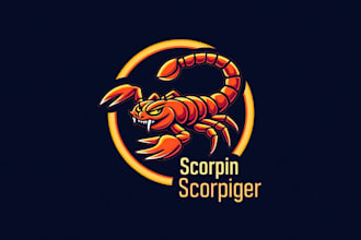 create awesome scorpion logo delivered in two days