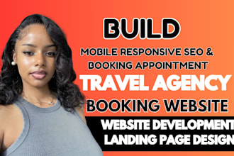 design vacation travel tour wordpress website, travel agency wix tourism website
