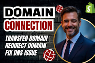 transfer, connect, redirect your domain to shopify store, wix systeme io