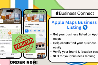 create verified apple maps listing, apple business connect for local seo ranking