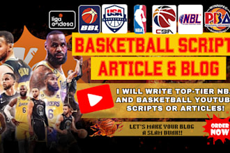 write interesting sport article for blog sport analysis for youtube video script