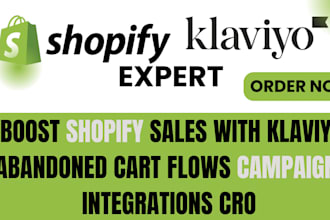 boost shopify sales with klaviyo abandoned cart flows campiagns integrations cro