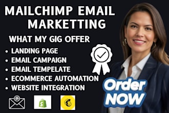do mailchimp email marketing template design newsletter and automation campaign