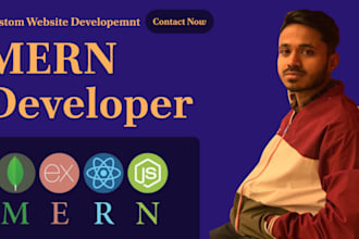 create mern stack website as mern stack developer node react mongodb express