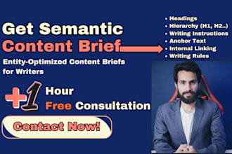 create semantic SEO content brief and article outline with writing rules