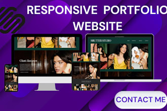 design squarespace portfolio  photography business website