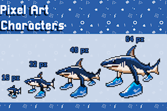 design unique pixel art characters for your game