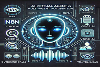 build n8n replit voice ai outbound virtual agent chatbot, travel ai multiagent
