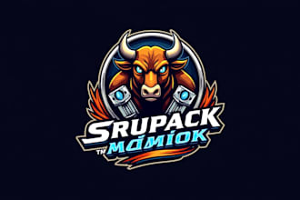 design amazing bull auto logo for your company