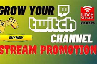 organically promote and bring the live viewers to your twitch channel