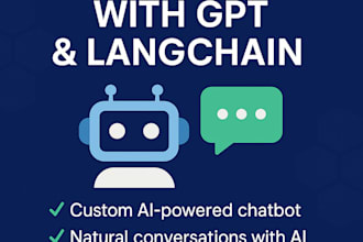 build an ai chatbot using gpt, langchain, and openai API