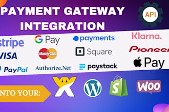 quickly integrate stripe, paypal, klarna payment gateway API into any website