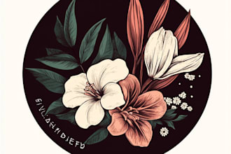 design a custom botanical logo and brand identity