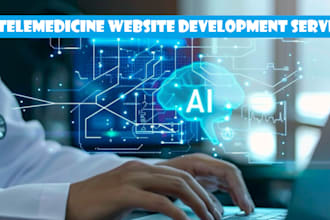 develop custom ai powered telemedicine website, hipaa compliant website