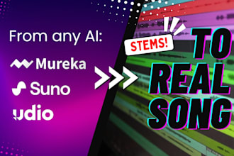 turn your suno or any ai song into a real music production