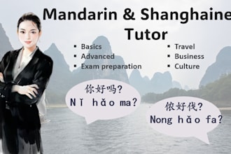 tutor and teach chinese language, mandarin, shanghainese