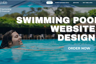 build dynamic swimming pool website cleaning pool website using crocoblock