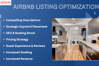 optimize your airbnb listing, do SEO to improve visibility and increase revenue