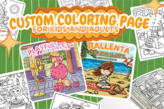 create your custom coloring book from sketch until published