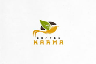 create timeless coffee service company heart logo