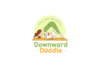 design cute yoga classes logo